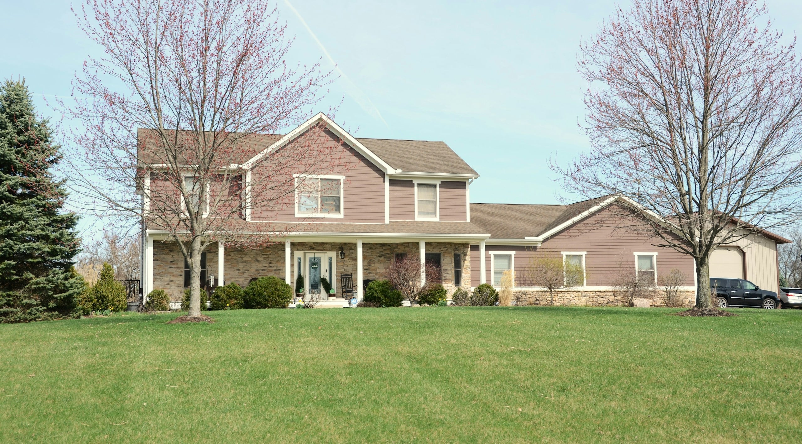 Large home in the suburbs.
