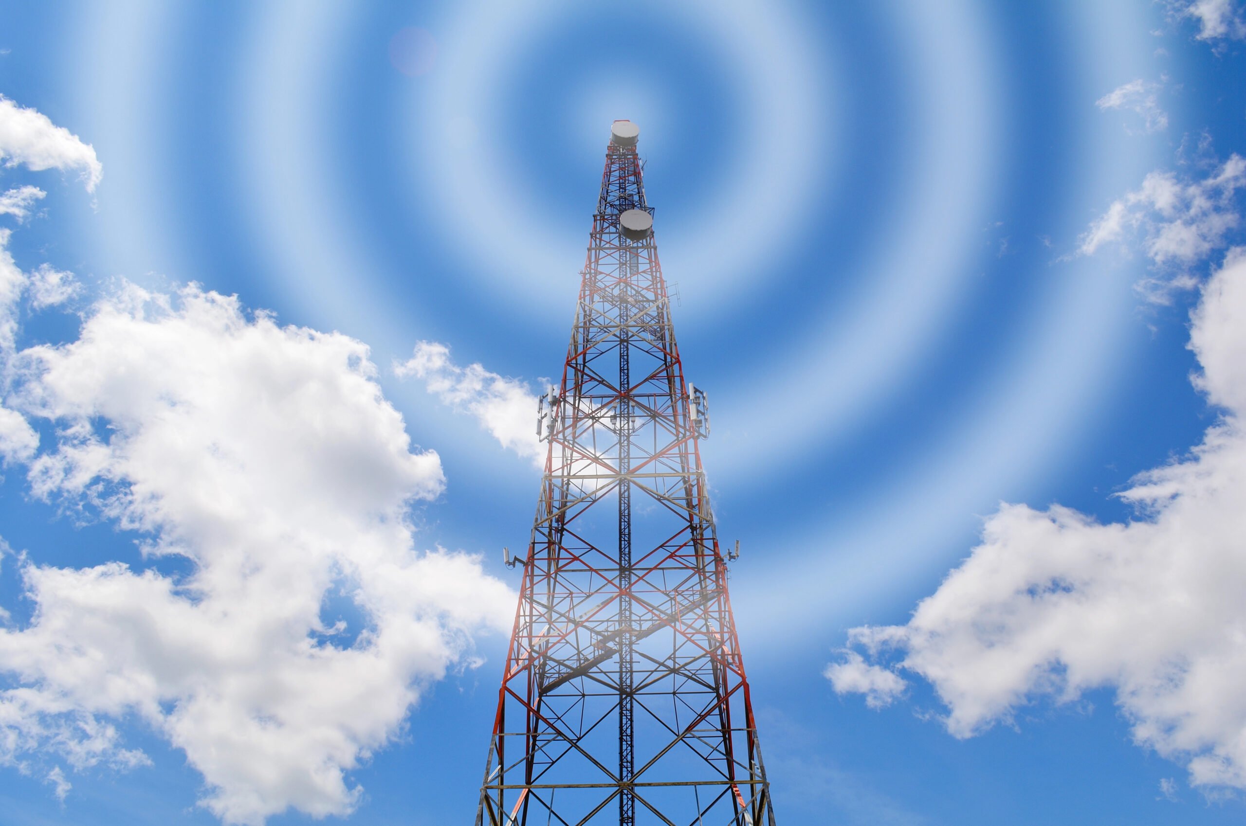 Communication tower view