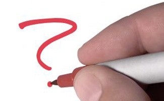 Drawing question mark