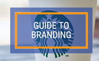 Starbucks cup with logo (caption: Guide to Branding)