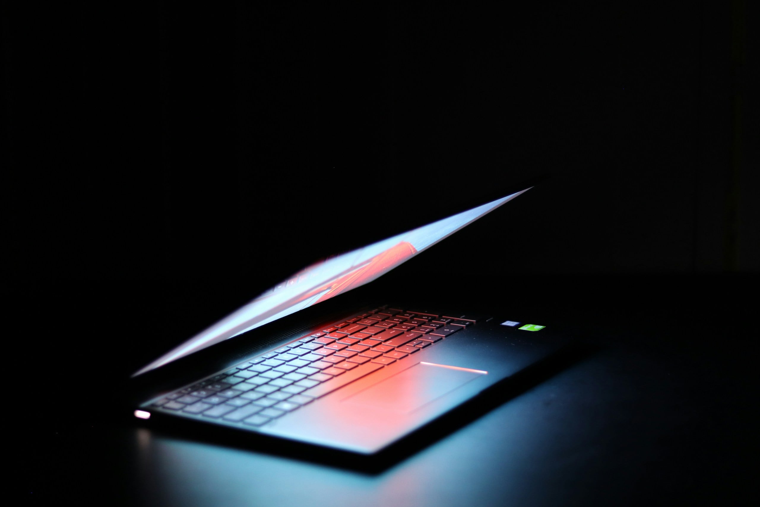 Laptop life with different shades