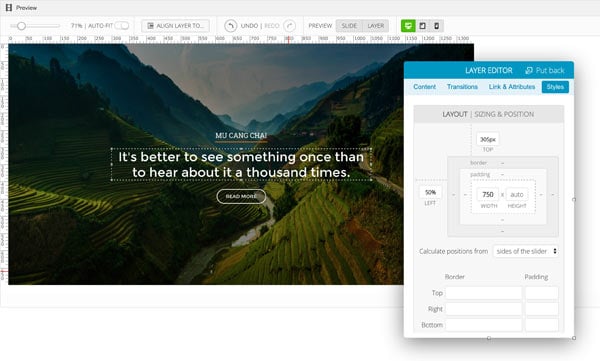 LayerSlider screenshot