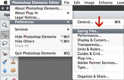 Photoshop Elements Editor: Saving Your Work